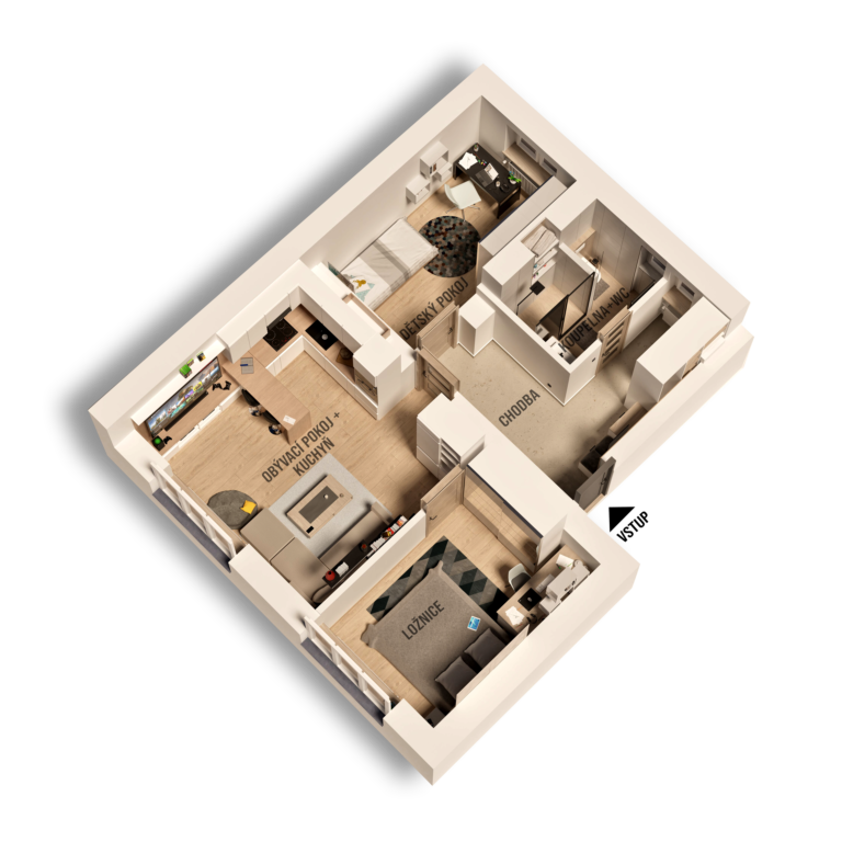 AXONOMETRIE, 3D DISPOZICE
